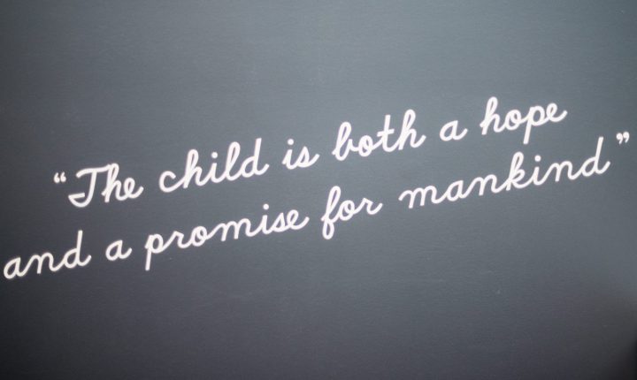 The child is both a hope and a promise for mankind.